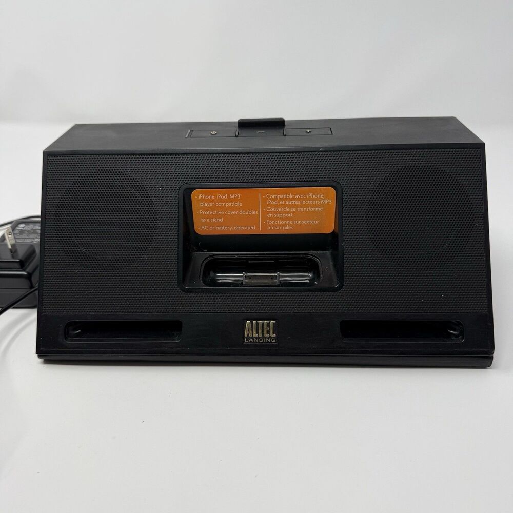 Altec Lansing inMotion Compact Portable Speaker Dock iPhone iPod Working Tested